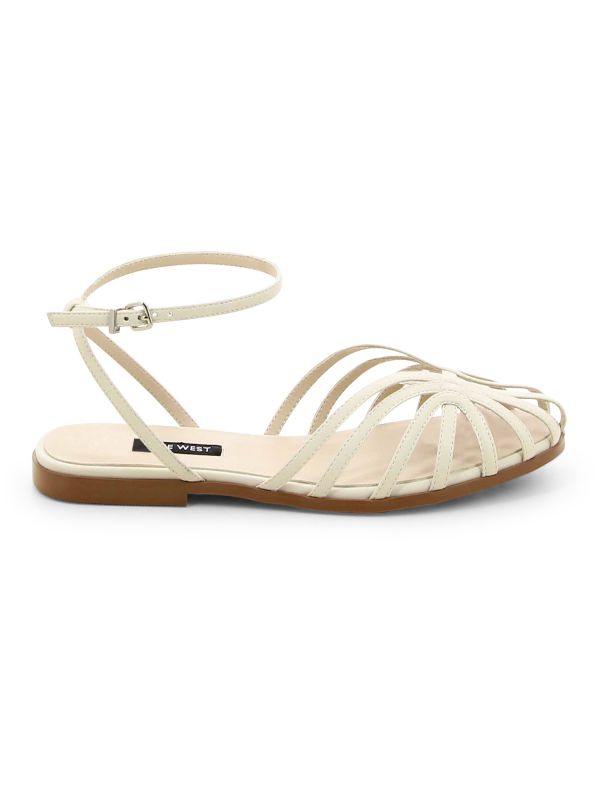 סנדלי נשים מוזהבים עם סוליה שטוחה