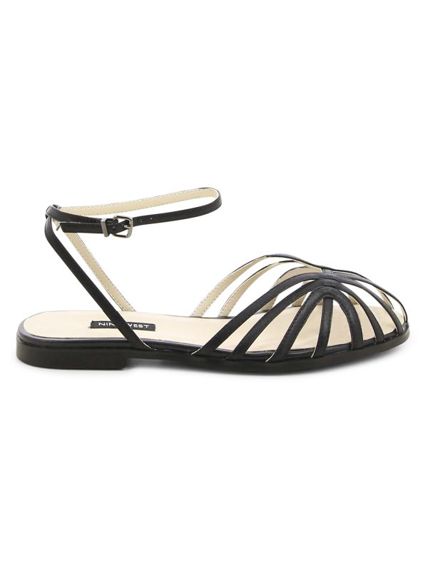 סנדלי נשים מוזהבים עם סוליה שטוחה