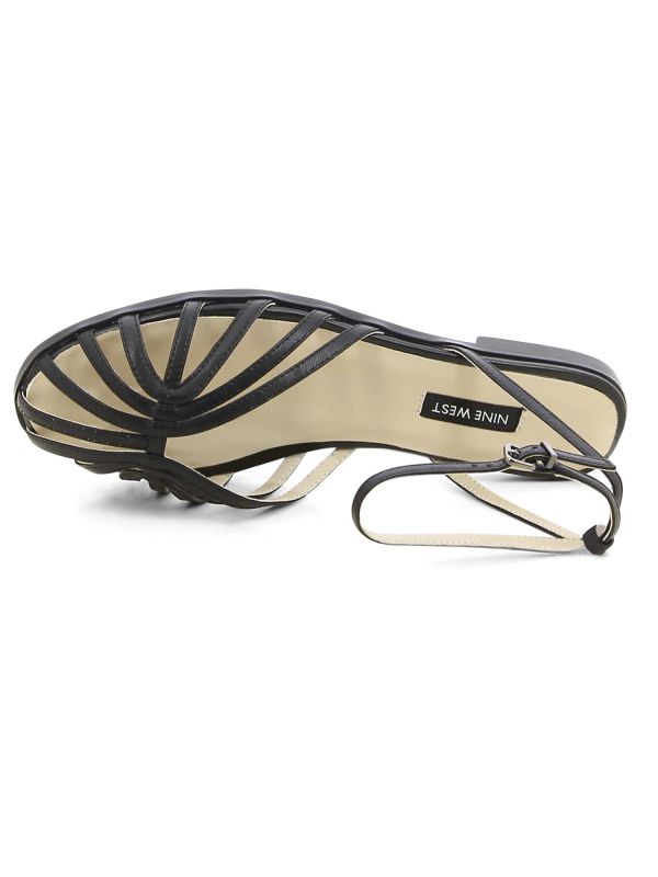 סנדלי נשים מוזהבים עם סוליה שטוחה