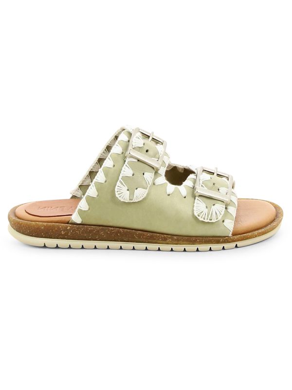 כפכפי רצועות עם רקמה לנשים