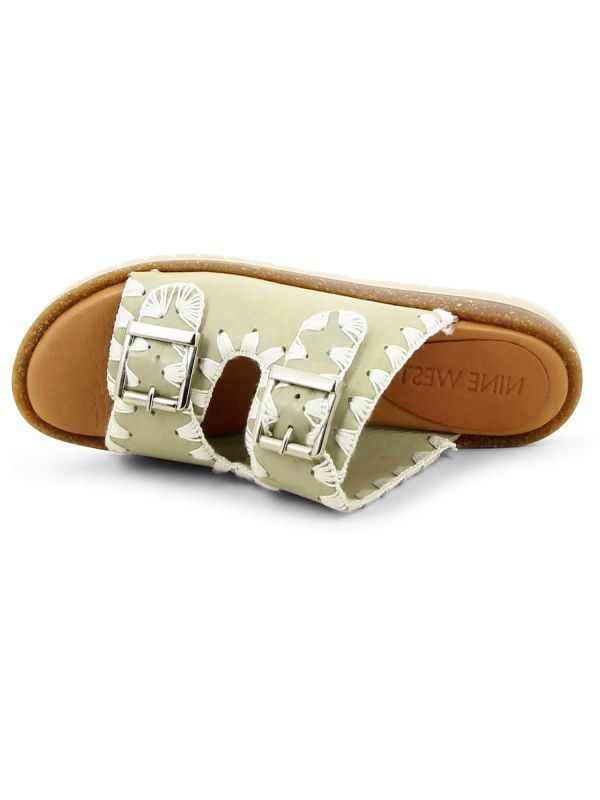 כפכפי רצועות עם רקמה לנשים