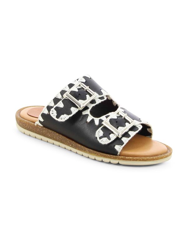 כפכפי רצועות עם רקמה לנשים