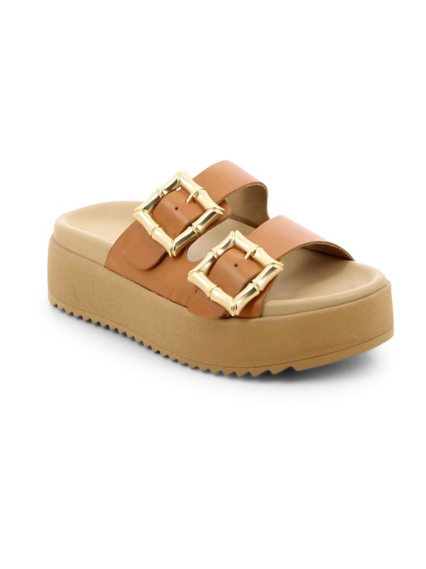 כפכפי פלטפורמה עם רצועות לנשים