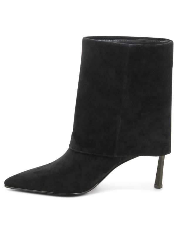 מגפוני עקב אלגנטיים עם קפל לנשים