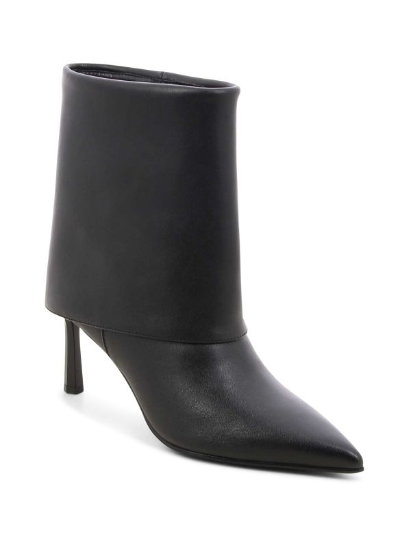 מגפוני עקב אלגנטיים עם קפל לנשים