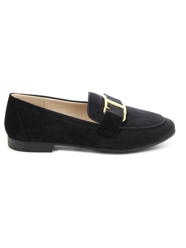 נעלי מוקסין עם אבזם מוזהב לנשים