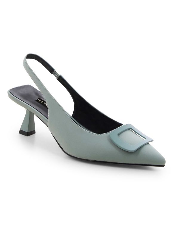 נעלי עקב סירה עם אבזם לנשים