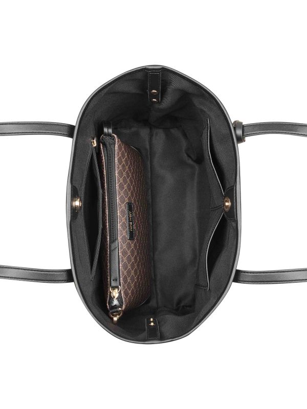 תיק נשיאה גדול עם ארנק תואם