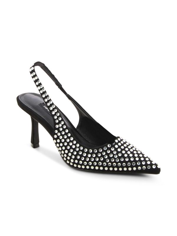 נעלי עקב עם אבנים ALAINA