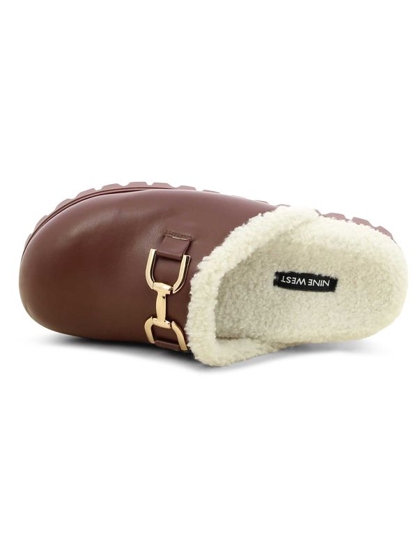 כפכפים בשילוב דמוי פרווה LEILA