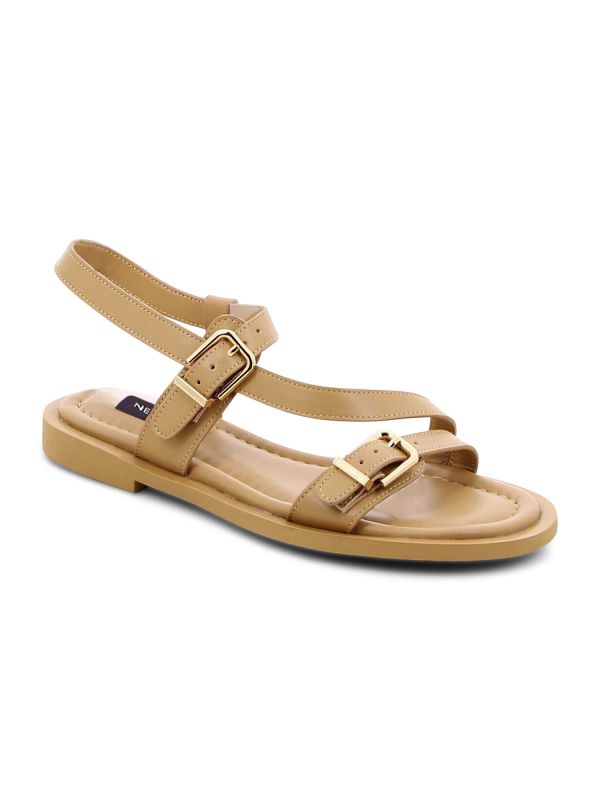 MEZEO סנדלים עם רצועות דקות מוצלבות