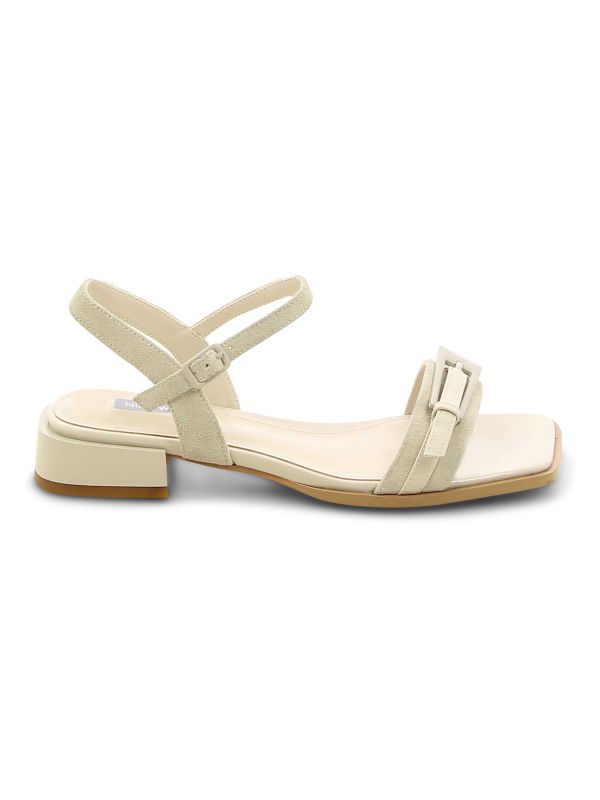 QIPOO סנדלים שטוחים עם אבזם