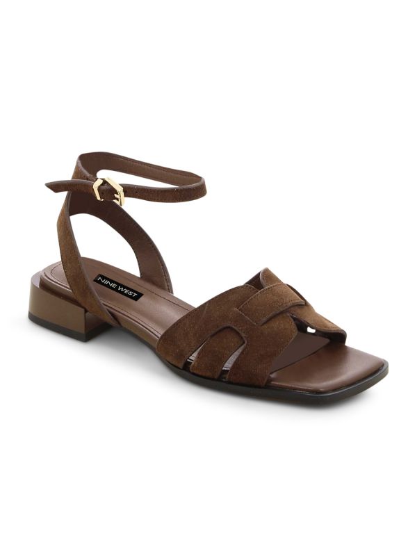 LAVIA סנדלי עקב עם רצועות עבות