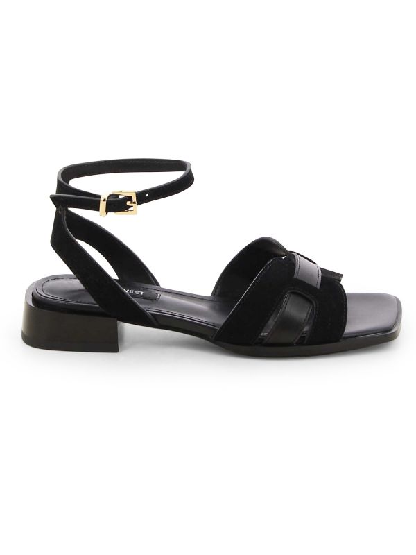 LAVIA סנדלי עקב עם רצועות עבות
