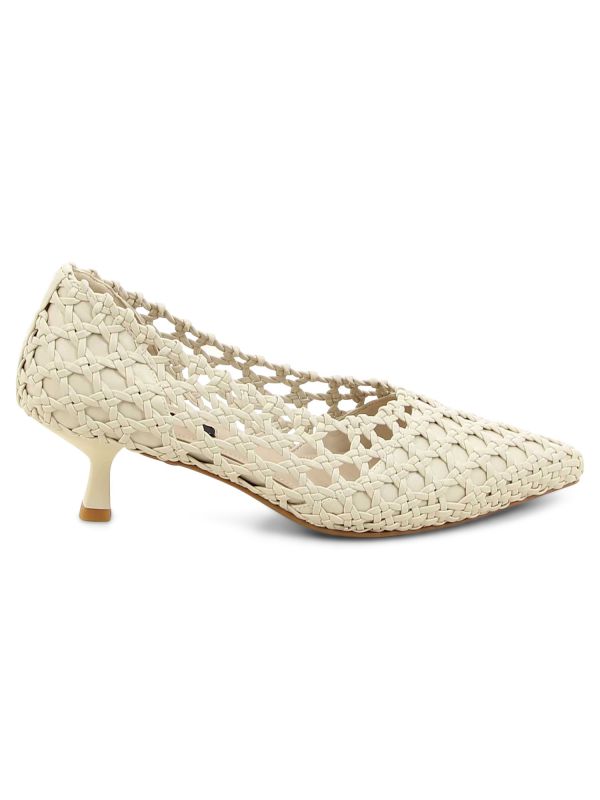 LEKAZ נעלי עקב קלועות