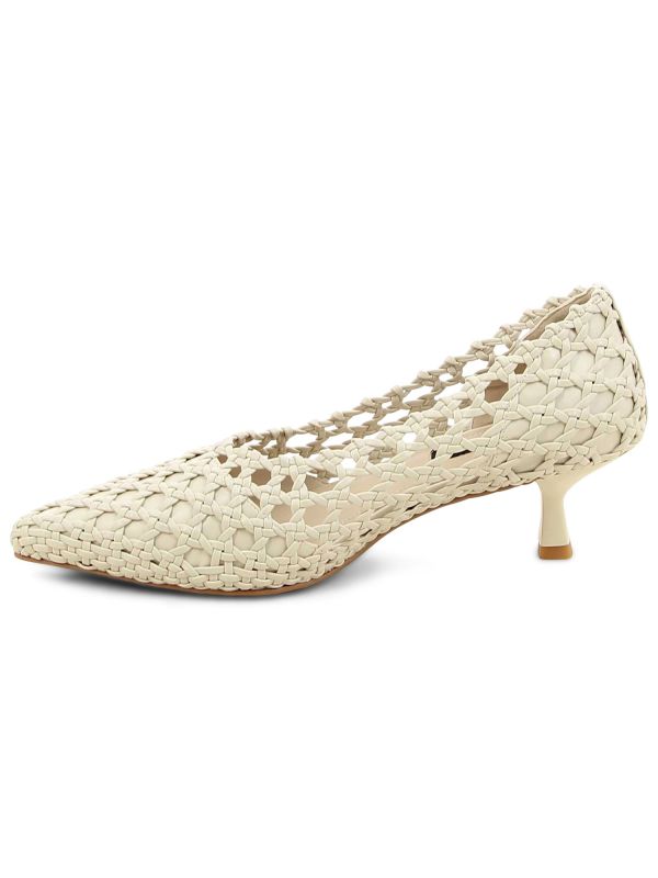 LEKAZ נעלי עקב קלועות