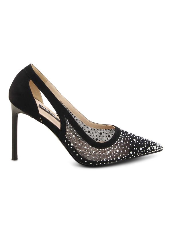 RANAZ נעלי עקב עם אבנים