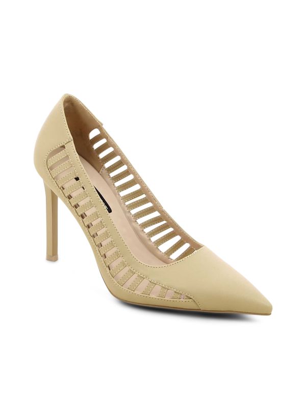 ZETEZ נעלי עקב מחודדות עם חיתוכי לייזר