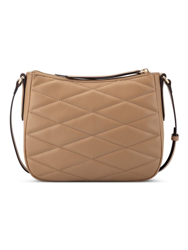 ANDERS תיק קרוס-בודי במראה קווילט גיאומטרי