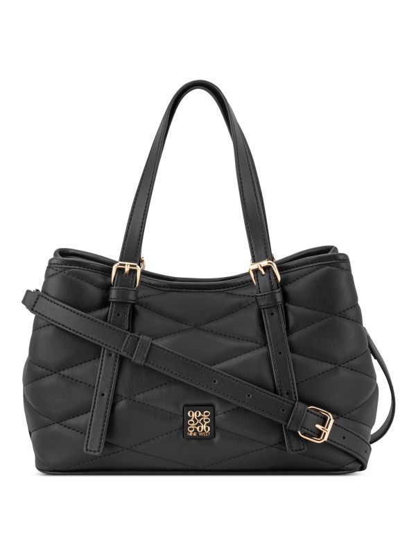 ANDERS תיק נשיאה במראה קווילט גיאומטרי