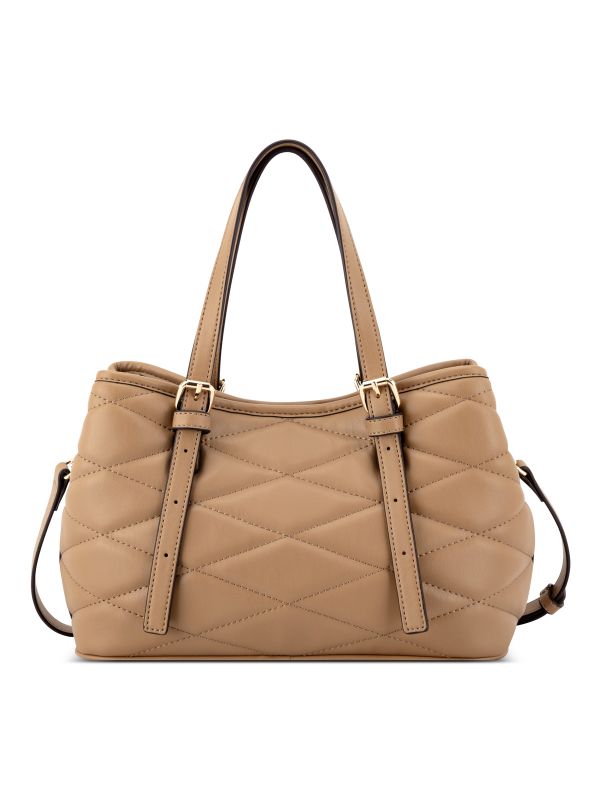 ANDERS תיק נשיאה במראה קווילט גיאומטרי