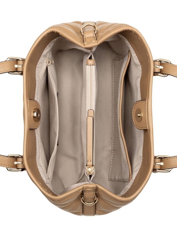 ANDERS תיק נשיאה במראה קווילט גיאומטרי