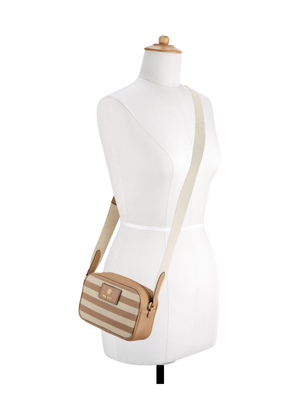 COSIMA תיק צד בהדפס פסים