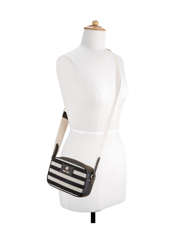 COSIMA תיק צד בהדפס פסים