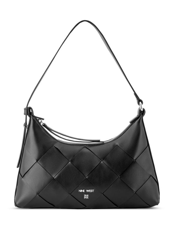 KITRA תיק כתף בדוגמא קלועה