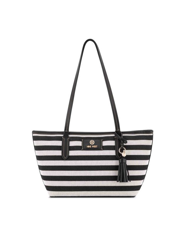 NORI תיק בהדפס פסים