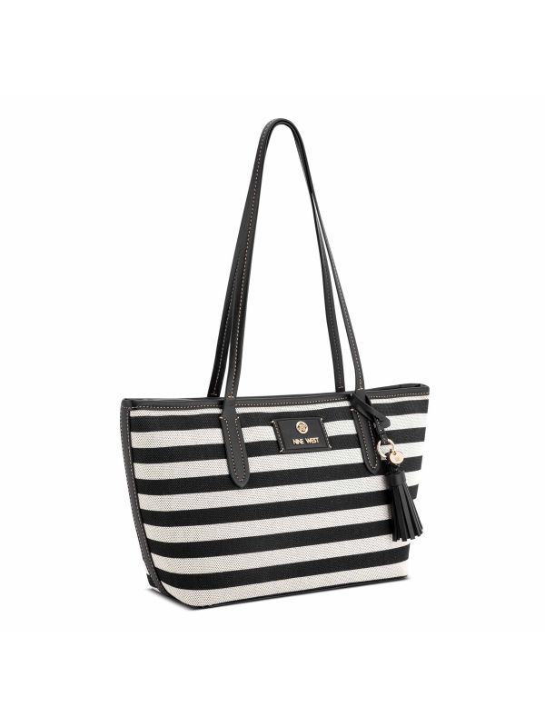 NORI תיק בהדפס פסים