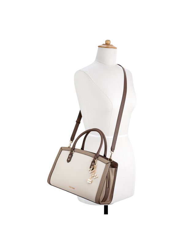 NORINE תיק צד בשני צבעים