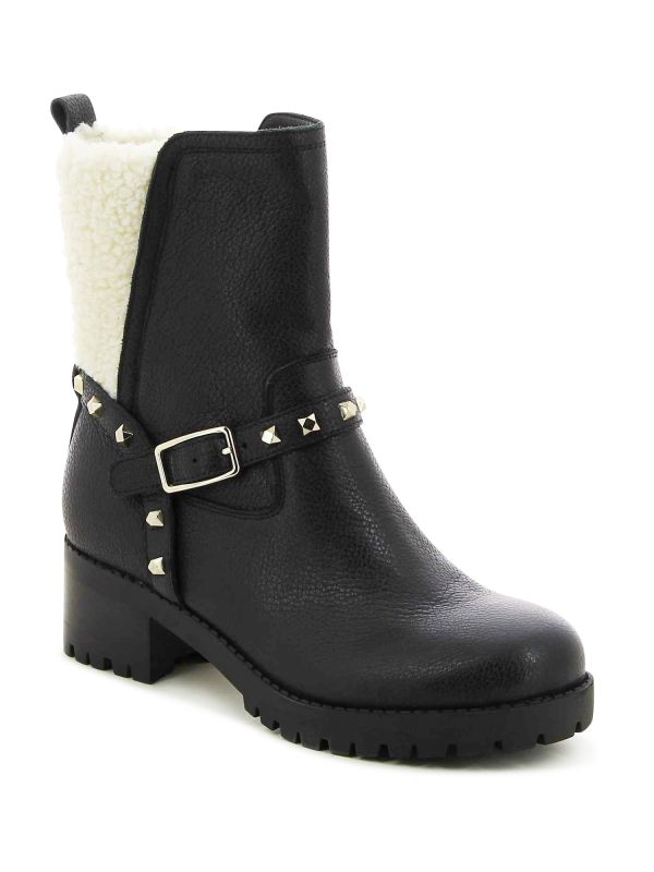 מגפוני בייקר עם ניטים לנשים